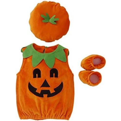 oneflow Newborn Toddler Baby Girl Boy Halloween Pumpkin Costumes Cute Hooded Romper Jumpsuit Outfit Clothes