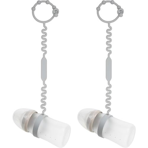 Sippy Cup Strap - Keep Sippy Cups & Bottles Off the Floor - Ideal for Strollers, High Chairs & More - Food-Grade Silicone for Babies & Toddlers - 2 Pack – Gray