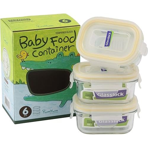 Glasslock 6-Piece Rectangle Baby Box Set, Mini (3 count)