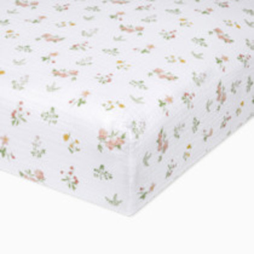 Aden + Anais Essentials Cotton Muslin Crib Sheet - Country Floral