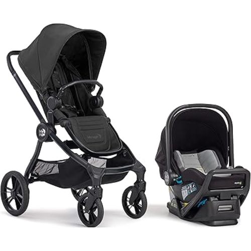 Baby Jogger® City Sights® Travel System - Convertible Stroller with Included City GO Infant Car Seat, Rich Black