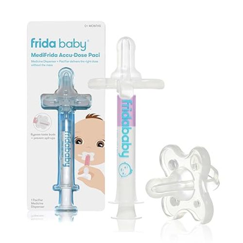Frida Baby Medicine Pacifier Syringe, Accu-Dose Paci, Medi Frida Dispenser for Mess & Fuss Free Use, Made in USA