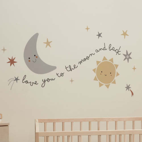 Little Star Celestial Moon & Stars Wall Decal/Stickers – Lambs & Ivy