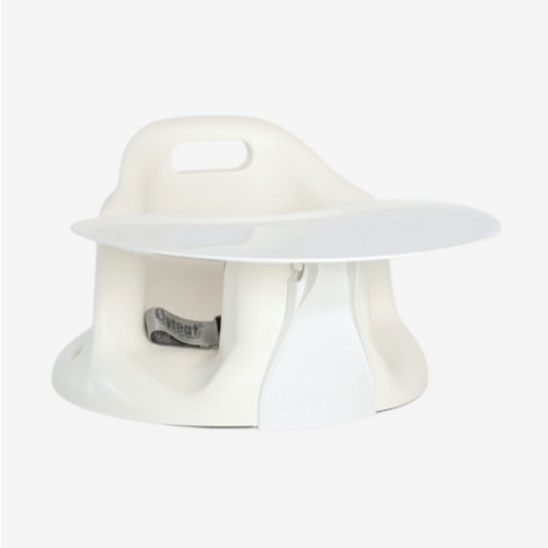 Upseat Baby Floor & Booster Seat with Tray - Coconut