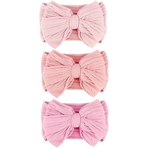 Baby Bows Headbands Nylon Baby Girl Headbands Soft Handmade Hairbands Toddler Hair Accessories for Girls Baby Newborn Infant Kids