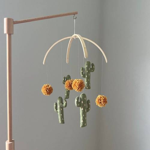 Cactus Baby Mobile,Desert Nursery Decor,Boho Baby Mobile,Southwestern Baby Mobile,Cactus Nursery Decor,Newborn Crib Mobile,Nursery Mobile