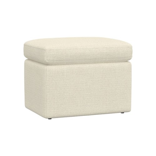 Dream Ottoman Performance Basketweave Slub Oatmeal