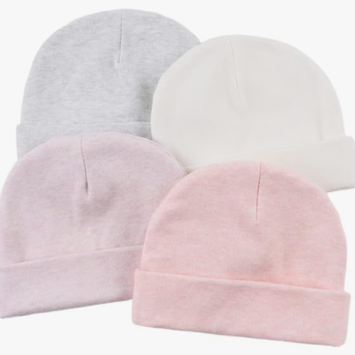 Infant Cotton Hats, 0-6 M