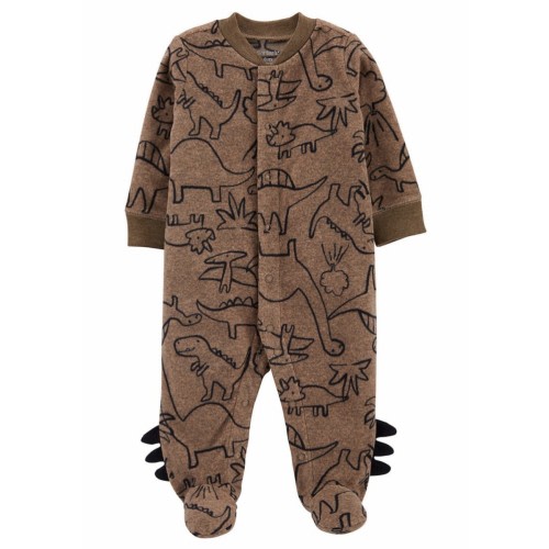 Carter's Baby Boy Dinosaur Snap-Up Fleece Sleep & Play, Footed Pajamas (3M) *New
