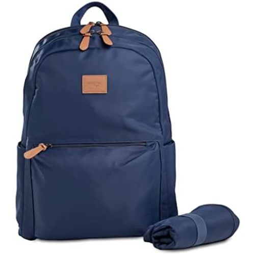 For Dad - Natemia Diaper Backpack - Water-Resistant Baby Diaper Bag with Pockets, Stroller Straps, and Portable Changing Pad Included