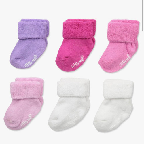 Little Me Baby Girls' 6 Pack Variety Socks