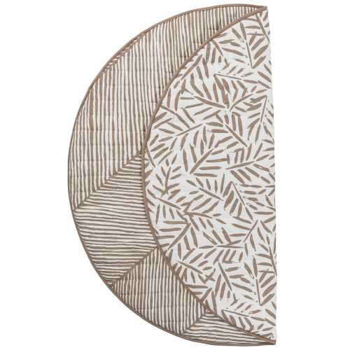 Toddlekind Quilted Cotton Reversible Playmat - Tan