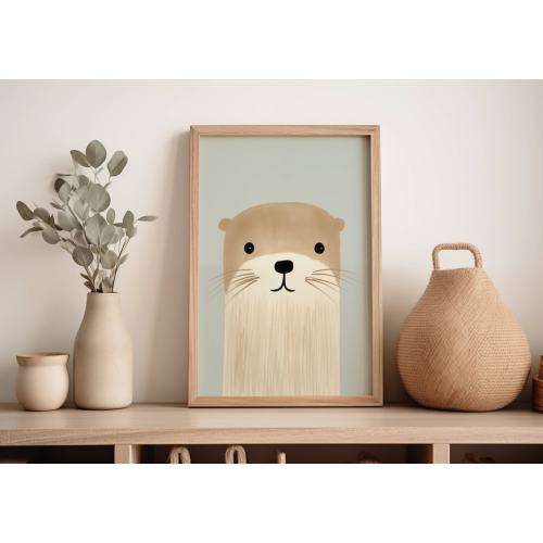Sea Otter Print - Unframed Print (8' x 10")