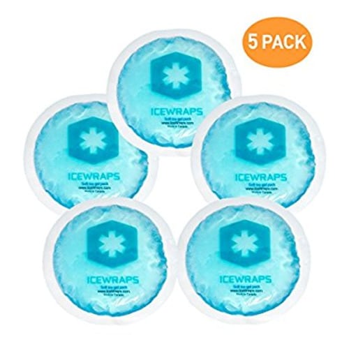 Round Reusable Gel Ice Packs With Cloth Backing - Hot Or Cold Packs