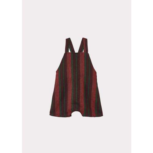 Kids Caramel CORREA BABY COTTON And LINEN ROMPER - MULTI STRIPES | Garmentory
