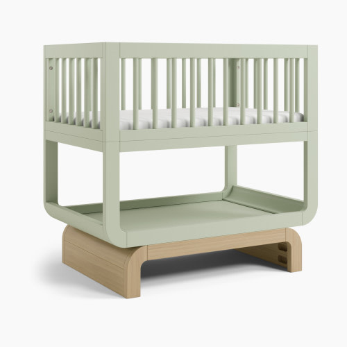Storkcraft Santorini Deluxe 3-in-1 Convertible Bassinet - Sage With Driftwood