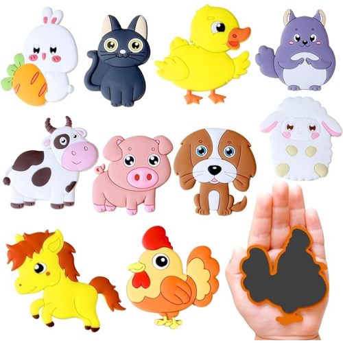 SUPINEEDO Refrigerator Magnets for Kids, Fridge Magnet for Toddlers 1-3 | Cute Farm Animals Kids Magnets for Fridge Baby Educational Gift, Full Back Magnetic Toddler Magnets