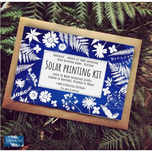 DIY solar printing kit , craft kit , cyanotype , kit , solar printing kit , Craft , DIY kit , gifts to make
