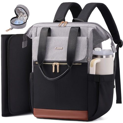 LOVEVOOK Diaper Bag Backpack,Diaper Bag Tote with Insulated Pockets,Waterproof Trave Baby Girl/Boy Diaper Bag Tote
