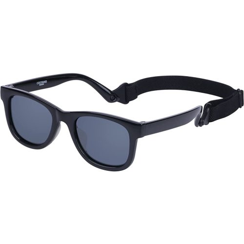 COCOSAND Flexible Baby Sunglasses with Strap Polarized UV Protection for Toddler Infant Newborn Boys Grils Age 0-24 Months