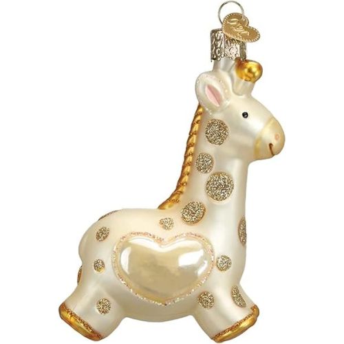 Old World Christmas Baby's First Christmas Glass Blown Ornament for Christmas Tree