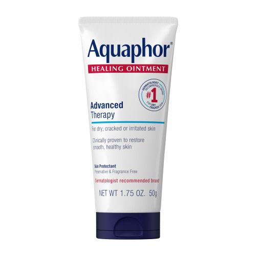 Aquaphor Healing Ointment Skin Protectant for Dry, Cracked, Irritated Skin, Travel Size, 1.75 oz HSA/FSA Eligible