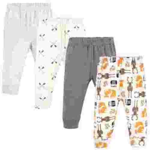 Hudson Baby Infant and Toddler Boy Cotton Pants 4pk, Boy Forest, 3-6 Months