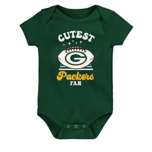 Green Bay Packers Newborn Cutie Ball Bodysuit at the Packers Pro Shop