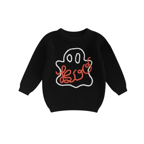 Toddler Baby Girl Knit Sweaters Oversized Long Sleeve Embroidery Shirt Top Newborn Infant Cute Fall Winter Clothes