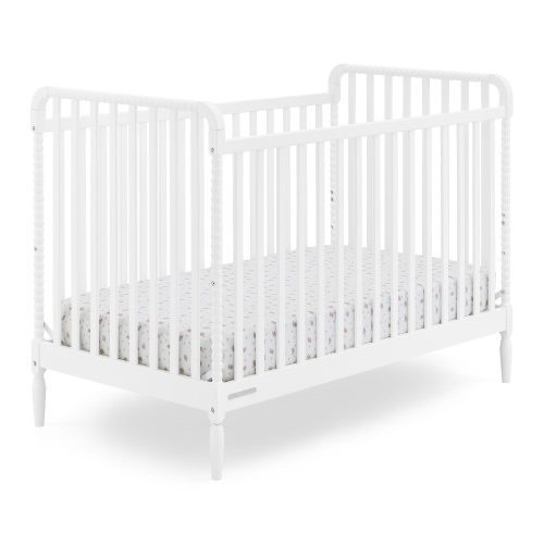 Delta Children Lily 4-in-1 Convertible Crib - Greenguard Gold Certified, Bianca White