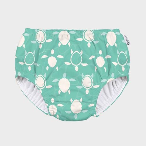 green sprouts Baby Eco Pull-Up Floral Printed Reusable Swim Diaper - Pink 6M
