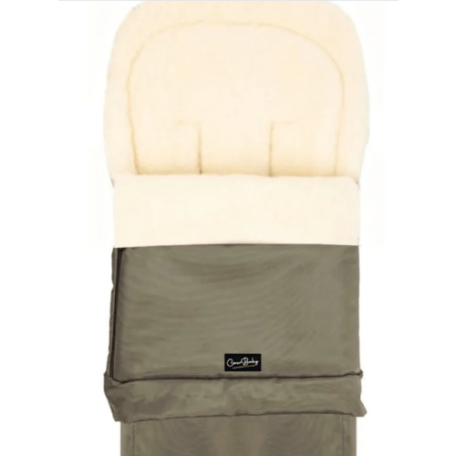 Olive Organic Wool Adjustable Footmuff | Cover Baby LLC