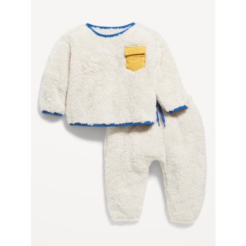 Sherpa Sweatshirt & Sweatpants Set (Size: 12-18M)