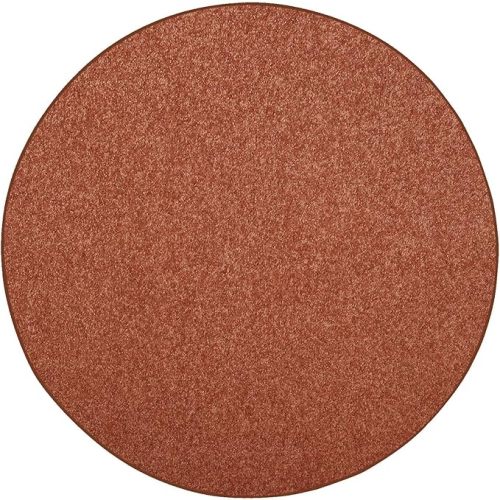 Ambiant Pet Friendly Solid Color Area Rugs Rust - 3' Round, Indoor, Stain & Fade Resistant, Perfect for Living Room, Bedroom, Dining Room, Entryway, Pet & Kids Friendly Rug, Wedding, Made in USA