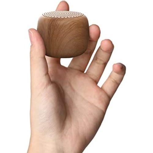 White Noise Machine Babelio Mini Sound Machine for Adults Kids Baby | 15 Non-looping Sounds | Timer | Easy to Pocket and Travel - Wood Grain