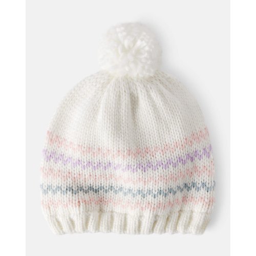 Baby Girl Winter Hat - White 0-9MONTHS