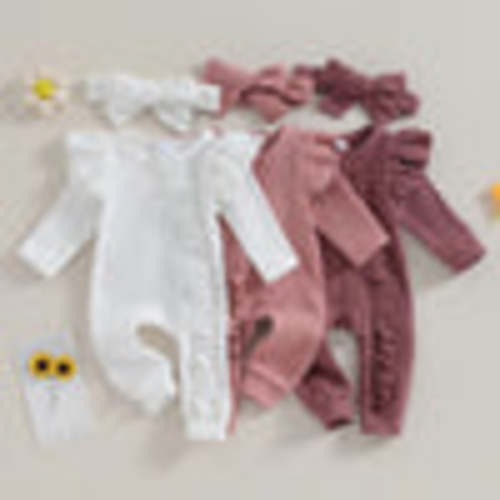 Solid Ruffled Ophelia Onesie & Bow