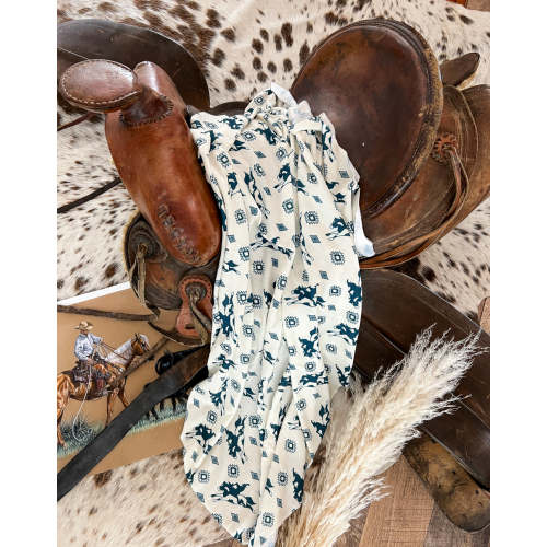 Aztec Bronc Swaddle(White)