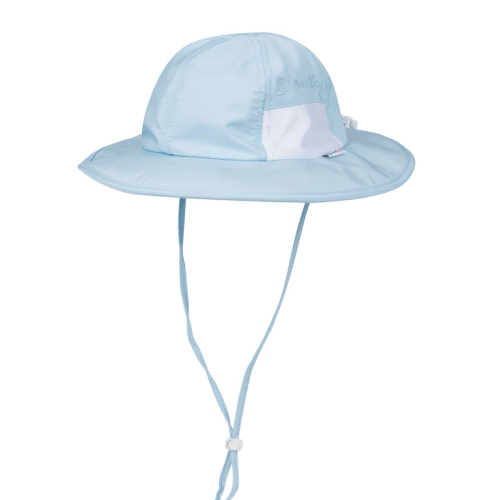 Kids Wide Brim Sun Hat "Fun Sun Day Play Hat" - Dream Blue