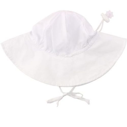 Rufflebutts Sun Protective Hat - White, 0-6m