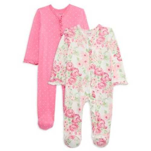 Baby Girl's 2-Piece Footie Set