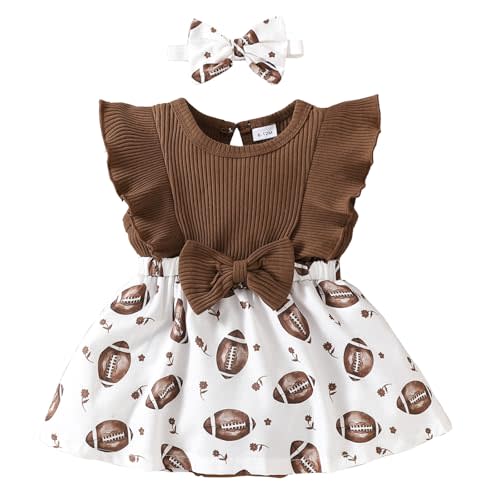 Chichoo Baby Girl Clothes Newborn Romper Dress Ruffle Sleeveless Bodysuit Infant Summer Outfit with Headband