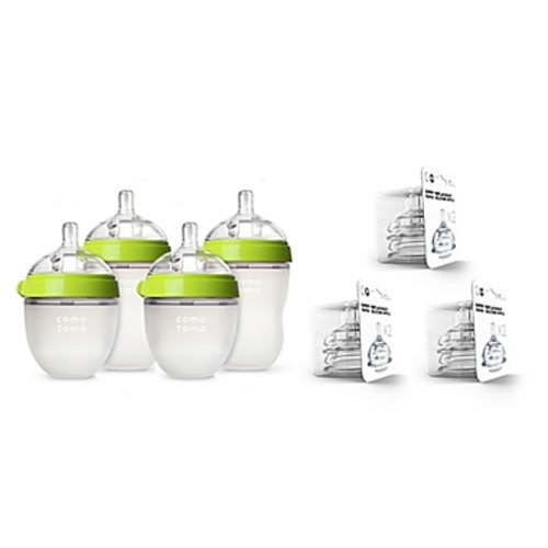 comotomo® 7-Piece Baby Bottle Gift Set in Green