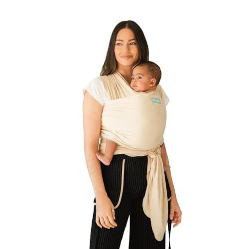 Moby Wrap Baby Carrier | Classic | Baby Wrap Carrier for Newborns & Infants | #1 Baby Wrap | Baby Gift | Keep Baby Safe & Secure | Adjustable for All Body Types | Perfect for Mom & Dad | Sand Dollar