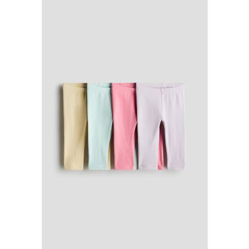 4-PACK COTTON JERSEY LEGGINGS