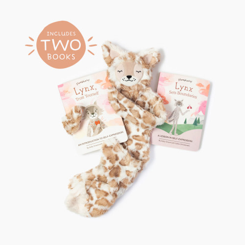 Slumberkins, Inc. Plush Snuggler & Book Bundle - Lynx's Self Expression