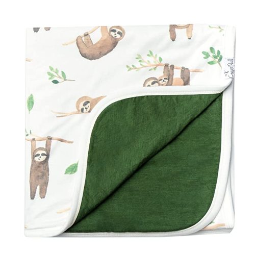 Large Premium Knit Baby 3 Layer Stretchy Quilt Blanket"Noah" by Copper Pearl