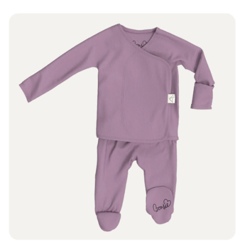 Footie - Fig – Bonsie Skin to Skin Babywear