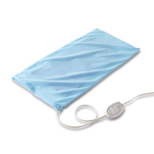 Sunbeam XL Heating Pad for Back Neck and Shoulder Pain Relief with Sponge for Moist Heating Option Extra Large 12 x 24" Blue