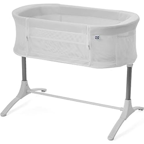 Airy Dreams Breathable 2-in-1 Baby Bassinet & Bedside Sleeper, Bedside Bassinet for Baby, Height Adjustable, Stand-Alone or Bedside Sleeper, Drop-Down Panel for Easy Access